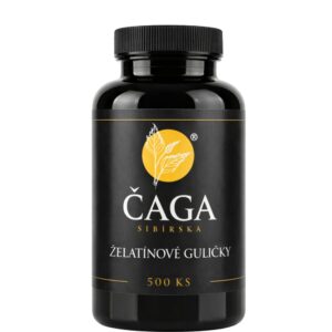 Čaga sibiřská želatinové kapsle - 500 ks